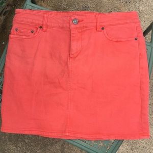 J crew Jean coral skirt